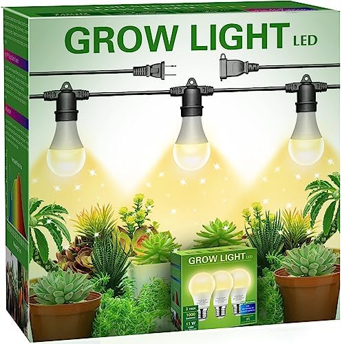 Hanging Grow Light, 3 Grow Light Bulbs with 8.86ft Power Cord by WelcometoBriigniteenjoyyourtimehere