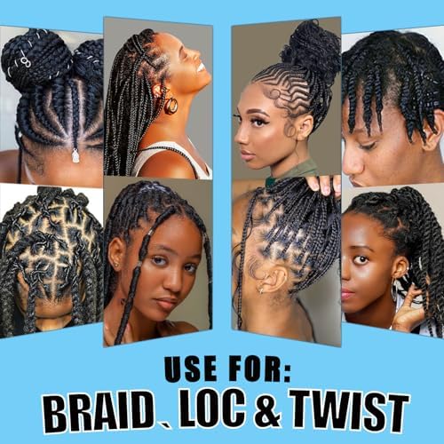 8 fl oz Braid Foam Control Mousse Braiding Hair Mousse for Braids Twist, Locs, No Flake Extra Hold High Shine Style & Moisturizes, Nourishes, Lightweight, Smooth, No Greasy Tea Tree - Image 5