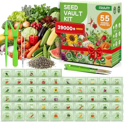 Vegetable Seeds Variety Pack (Vegetable Seeds) by Fruivity