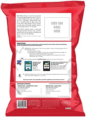 Jonathan Green Black Beauty Sunny Grass Seed - 25 lb - Image 2
