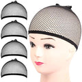 Fandamei Wig Cap, 4PCS Black Mesh Wig Cap Net, Closed End Hair Mesh Net Wig Caps, Liner Weaving Caps for Women, Men, Kids by FANDAMEI
