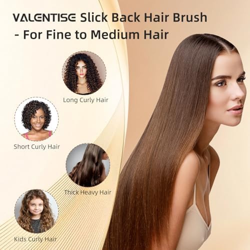 Boar Bristle Slick Back Hair Brush, Teasing Hair Brush with Black Carbon Fiber and Stainless Steel Tail Comb, Slick Hair Brush Set for Parting and Sectioning, Suitable for All Styling - Image 6
