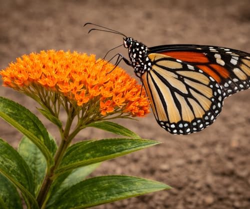 Orange Butterfly Weed - 6-12" Tall Live Plant - Gallon Pot - Image 3
