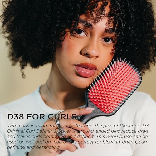 Denman Power Paddle Hair Brush for Quick and Convenient Detangling, Blow Drying and Styling - Combination of D3 Styling Pens & Paddle Brush - For Men and Women P038 - Image 3