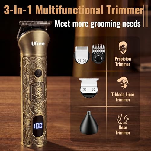Ufree Hair Clippers for Men, Beard Trimmer, Foil Shaver 3-in-1 Grooming Kit - Image 3