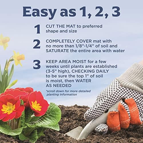 Seed Mat - Easy to Plant and Grow Garden Seeds - Creates Fragrant, Vibrant Flower Garden – Customizable Flower Beds- Shady Annual Tree Ring-Flower Mat - Image 5