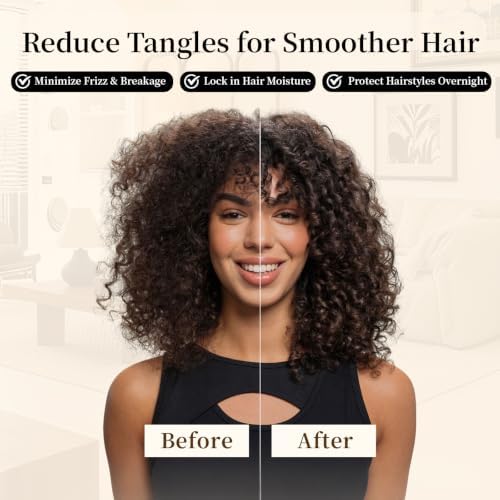 Silk Bonnet for Sleeping Women Satin Cap Reduce Frizz & Hair Breakage - Image 6
