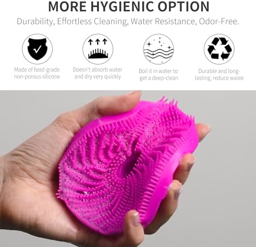 Silicone Body Scrubber, BEAUTAIL Gentle Exfoliating Brush for All Skin Type - Image 2