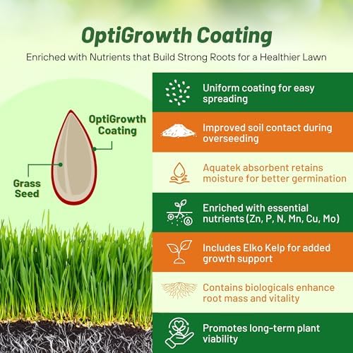 Outsidepride Combat Extreme Transition Zone Grass Seed Blend for Lawn 25 lbs - Fine, Medium Leaf Blades & Dense Turf for Sun, Shady & High Traffic Areas w/OptiGrowth Coating for Seed Enhancement - Image 5