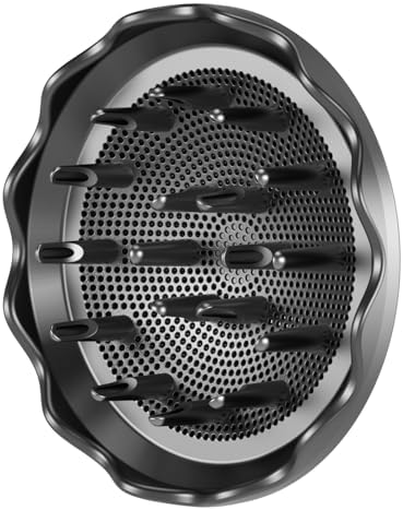 Hair Dryer Diffuser, Attachment for Hair Dryer, Hair Diffuser for Curly Hair, 360° Magnetic Diffuser for HZD&DSON Hair Dryer, Hair Attchment for Women, Black by HZDSmartyourlife