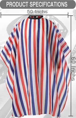 Professional Hair Cutting Cape with Adjustable Snap Closure, Salon Barber Cape,Waterproof Hairdressing Salon Cape Multicolor - Image 2