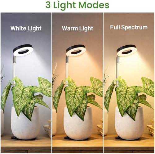 LBW Grow Lights for Indoor Plants, Full Spectrum Halo Grow Light with Base - Image 4