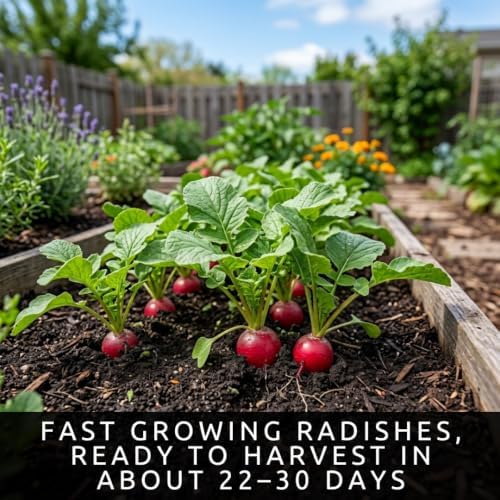 100 Cherry Belle Radish Seeds | Fast Growing Vegetable Seeds for Planting - Image 2
