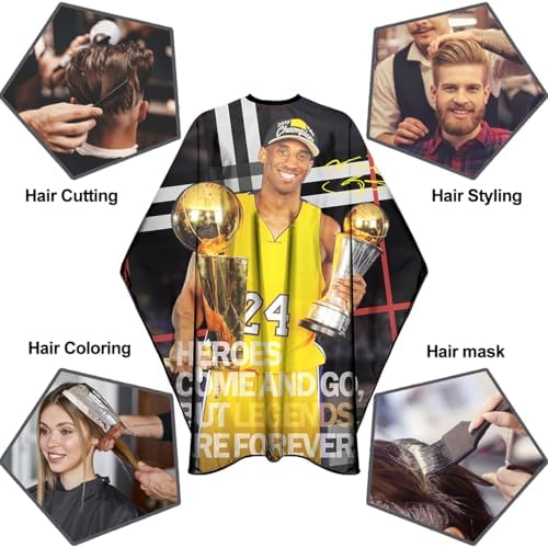 Barber Capes for Men Hair Cutting Salon Cape with Snaps Hairdresser Gown Stylist Cape- 63”× 56” - Image 4
