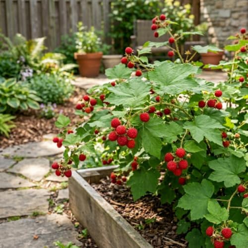 Live Thimbleberry Plant, Berry Plant, 4-6 Inch Tall, 5 Inch Pot - Image 4
