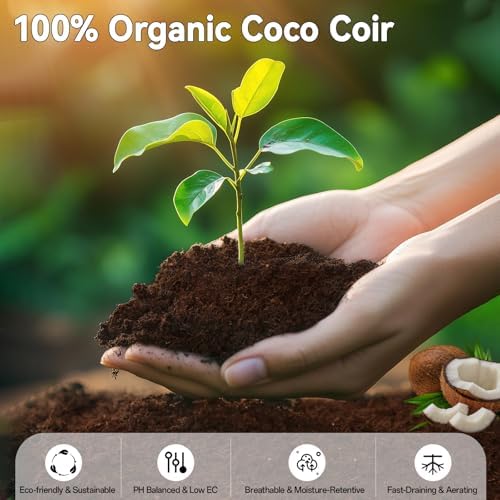ZeeDix 100 Pack 30mm Organic Coco Coir Pellets Seed Starter Soil - Image 2