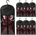 6PCS Wig Storage Hair Extensions Holder Black Color by NEYQ