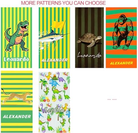 JML Personalized Beach Towel with Name, Custom Cabana Stripe Beach Towel, Customized Microfiber Pool Towel, Quick Dry & Absorbent Swim Towel for Adult,Mother's Day, Birthday, Summer Holiday,Vacation - Image 2