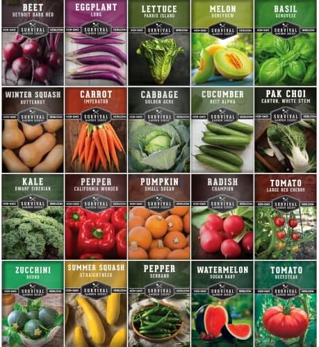 Vegetable Garden Starter Kit for Planting by SurvivalGardenSeeds