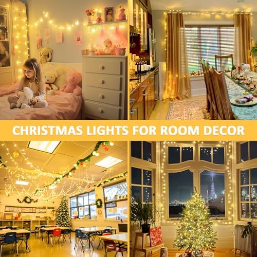 JMEXSUSS 400 LED Christmas Lights Outdoor Indoor String Lights Plug in - Image 6