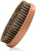 Boar Bristle Hair Beard Brush for Men - Small Soft Beard Brush, Pocket Travel Men's Wooden Mustache Brush by KootinnUSOnline