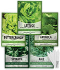 Gardeners Basics Lettuce Seeds for Planting, Kale, Spinach and Arugula by GardenersBasics