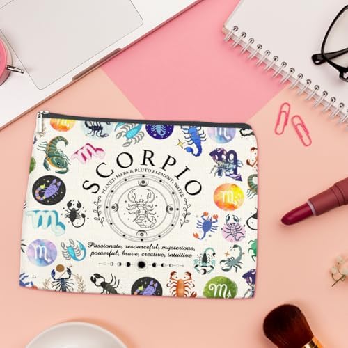 LyoGao Scorpio Gifts for Women, Scorpio Zodiac Makeup Bag, Scorpio Birthday Gifts for Women Astrology Lovers - Image 4