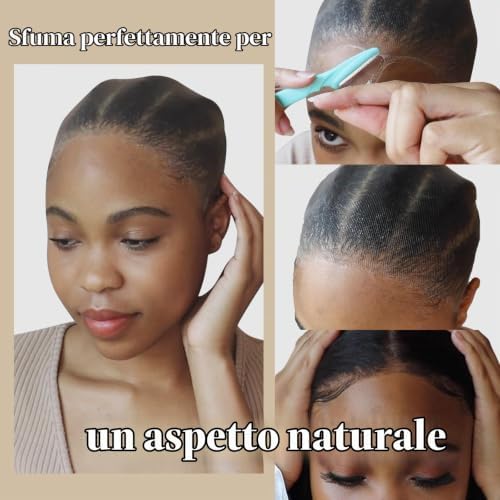 Dreamlover HD Wig Caps, Natural Scalp Look, Light Brown, 12 Pieces - Image 2