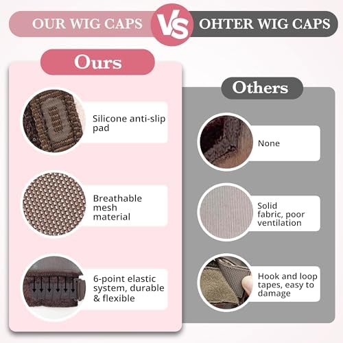 Wig Caps for Women Non Slip - All-in-1 Wig Cap for Lace Front Wigs - Image 5