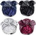 Ababalaya Satin Lined Beanies for Women Chemo Headwear Sleep Cap by Ababalaya