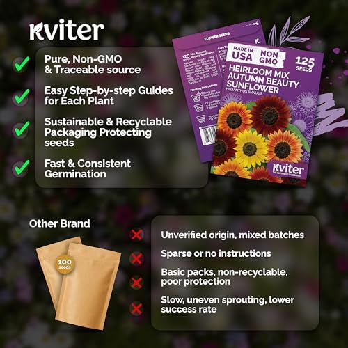 125 Autumn Beauty Mix Sunflower Heirloom Flower Seeds, Helianthus Annuus - Image 5