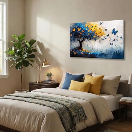 EEYNAQQ Tree of Life Wall Art 16x24 Inch Butterfly Picture Canvas Painting - Image 4