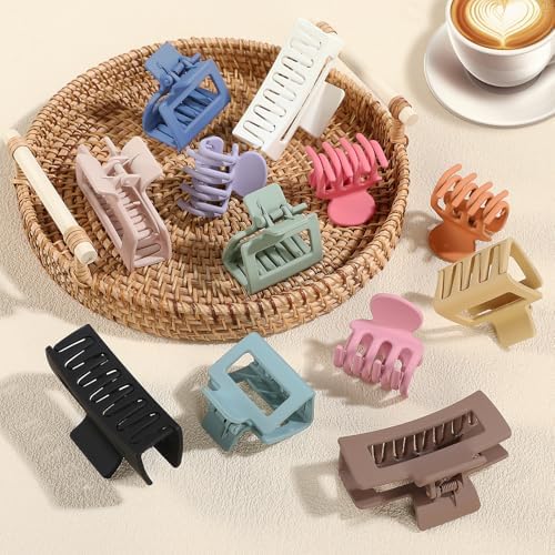 SMKSL 12 Pcs Hair Claw Clips for Women & Girls 3 Styles Hair Accessories - Image 3