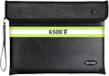 6500°F Fireproof Document Bag, Upgraded Fireproof/Waterproof Money Bag with Zipper/Reflective Strip,Storage Pouch for A4 Letter Size Document,Cash,Cell Phone,Passport by FirepyroofSafetyFamily