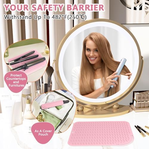 Larger Size Silicone Heat Resistant Mat for Hair Tools(12" x 9") - Image 2