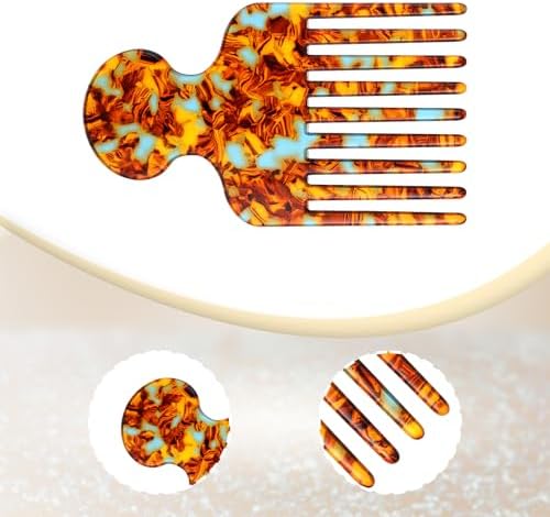 Hair Picks for Women Curly Hair Wide Tooth Comb for Curls Long Tooth Pick Comb Detangling Lifting Combs, Hairs Styling Tool, 4.8 Inches, Brown - Image 5