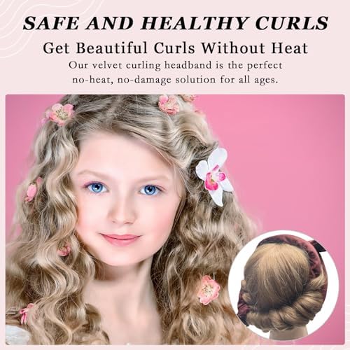 ZILAMPU No Heat Curling Headband Heatless Curls Overnight for Long Hair - Image 3