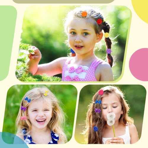 Giegxin 60 Pcs Girls Barrettes Hair Clips Ponytail Ties, ovely Style - Image 4