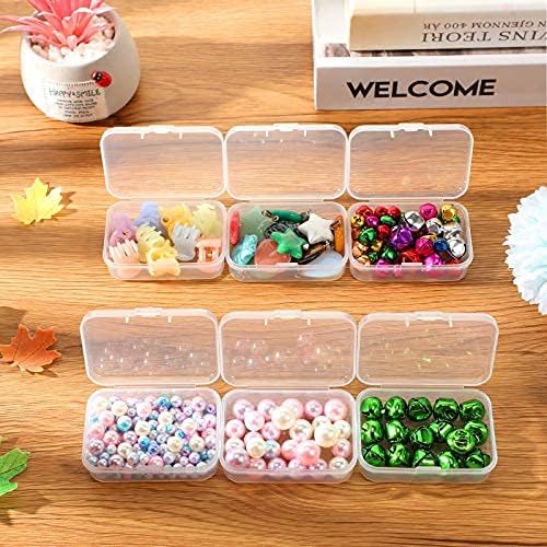 Jetec 6 Pieces Small Clear Plastic Storage Box, 2.5 x 1.7 x 0.8 Inch - Image 5