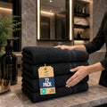 Bulk 72-Pack Professional-Grade Bleach Safe Salon Towels, 16" x 27", Black by UTOPIATOWELS