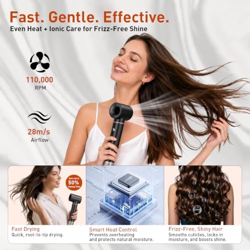 Mythsight StyleVibe 6-in-1 Air Styler with Hair Dryer & Auto-Wrap Curlers - Image 2