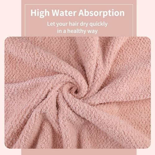 Microfiber Hair Towel Quick Dry Hair Towel Hair Drying Towels Suitable for All Kinds of Hair Ultra Absorbent Long and Thick Hair 24X48inch Blue (1pcs) - Image 4