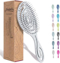 Ninabella Detangler Brush - No Tangle Hair Brush for Women, Fine, Thick and Long Hair - Hairbrush for Wet and Dry Hair, Gentle on the Scalp - Stone Grey by Ninabella