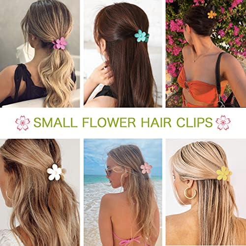 12 Pcs Colorful Mini Hair Claw Small Hair Clips for Women Kids Girls, 1.37 Inch Tiny hair clips Jaw Clips Clamps Nonslip Clip/Hair Accessories, Assorted Colors(6 Colors) - Image 5