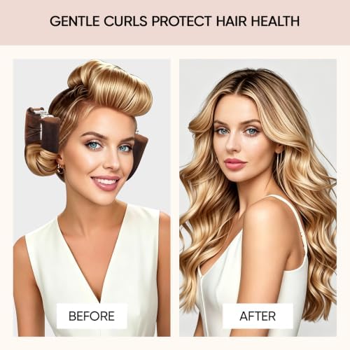 Heatless Curls Overnight Hair Care Set - Jumbo Velvet Hair Curlers - Image 3