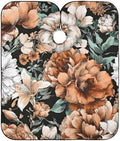 ALAZA Vintage Modern Floral Flower Barber Cape for Men Women, Waterproof Haircut Apron Beard Shaving Bib Hair Cutting Cloth 55 x 65 Inch by ALAZA