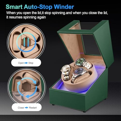 Anyasun 3 Watch Winder for Automatic Watch,Japanese Quiet Motor - Image 3