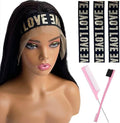 5 Piece Wig Band Set - Elastic Melt Bands for Lace Front Wigs, Edge Wrap to Lay and Keep Wigs in Place (Lovegold) by Iraatraa