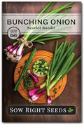 Sow Right Seeds - Scarlet Bandit Bunching Onion Seed for Planting Garden by SowRightSeeds