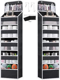 Over the Door Organizer Storage - 5 Tier Hanging Storage shelves Door Organizer with Pockets, Anti Tilt 44 lb Load Behind Door Organizer for Bedroom,Nursery,Bathroom,Kitchen,Dorm,Shoe - 1 Pack, Black by Wakaye